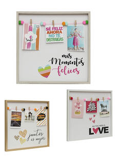 Portarretratos con broches Deco