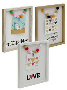 Portarretratos con broches Deco